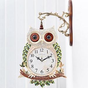 [BZJJ6JK4_4B]모던부엉이 양면시계 (그리너리)