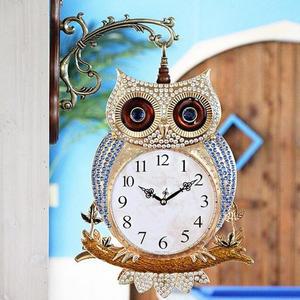 [BZJJ6JJO_4B]모던부엉이 양면시계 (골드블루)