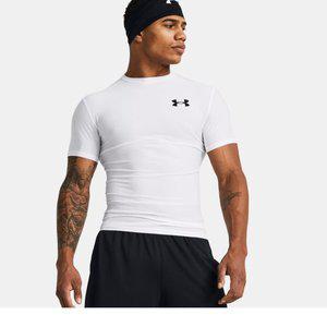 [언더아머](대전신세계)1387560-100 화이트 언더아머 OG 히트기어 컴프레셔 반팔 운동복 헬스복 기능성 ...