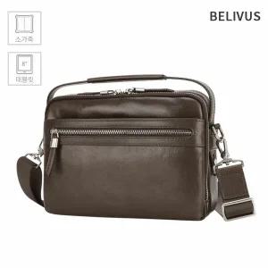 빌리버스 남자 소가죽 미니크로스백 숄더백 태블릿 수납가능 직장인 가방 BBMS023