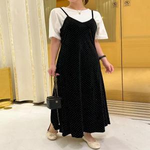 2컬러 벨벳 큐빅 뷔스티에 A라인 롱 원피스