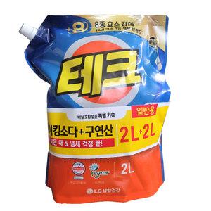 테크 베이킹소다+구연산 2L x 6개 리필 액체세제 (일반용)