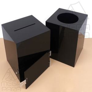 MEGAPARA 블랙 아크릴 응모함 모금함 뽑기함 추첨통 추첨응모함