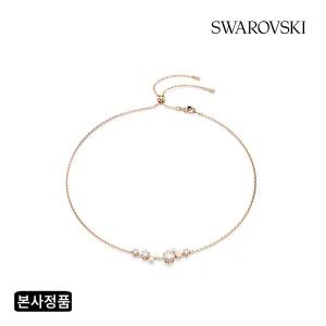 [스와로브스키/본사정품] Constella 로즈골드 크리스털 펄 목걸이 5729504