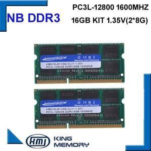 KEMBONA Sodimm 노트북 램 메모리 DDR3 16GB ddr3 8GB 2개 키트 1.35 V PC3L-12800 204 핀 최고