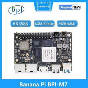 바나나 파이 BPI-M7 록칩 RK3588 쿼드 A76 2.4Ghz A55 1.8Ghz 말리 G610MC4 GPU 옵션 8G 16G 32G LPDDR4