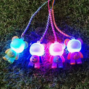 LED 골프티걸이 우주 곰돌이 티걸이 발광 티꽂이 야간라운딩 필드용품