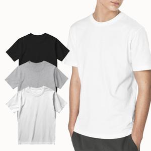 네이처월드 무지 흰티 반팔티 30수 면티 남녀공용 레이어드용 이너 티셔츠