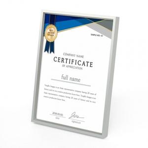 모던온 벽걸이 (실버) A4 탁상액자 상장액자 입체