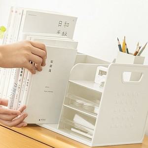 오피스 데스크 서류 정리 수납 2칸 이동식 책꽂이