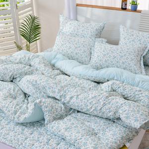 소중한가족 슬로 봄 사계절 마이크로 모달 이불 세트 K / 베개커버 2장+이불K+카페트Q / 블루