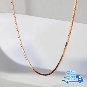 14K 18K 민박스 체인 금 목걸이