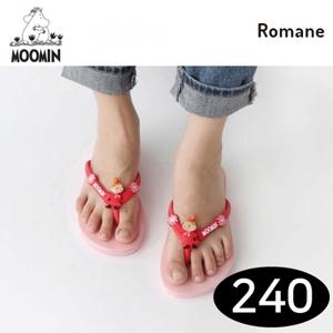 로마네 무민 칼라 플리플랍 쪼리 슬리퍼 핑크 (사이즈 240)