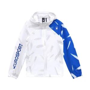 [스파이더]SPYDER [유로스포츠] 남성  경량 방풍 후드 집업 자켓 FM1SPJPCNJK221M-WHT