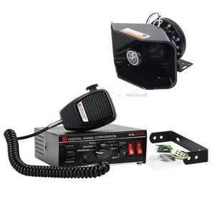 중장비 사이렌 앰프 확성기 차량용 24v 지게차 행사 렉카 알람 렉카차 스피커 마이크