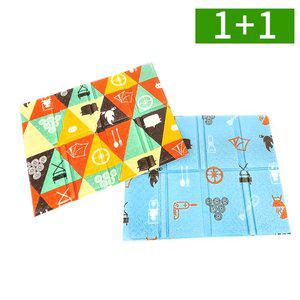 [OMT]1+1 휴대용 접이식방석 미니 야외방석