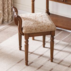 유럽 엔틱 화장대 의자 등받이 a 빈티지 스툴 메이크업