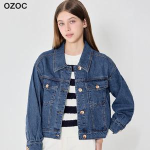 [오조크] 앨리스 컬러 데님 자켓