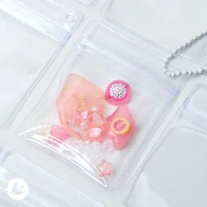 투명 미니 파우치 지퍼백 포장 봉투 레진 아트 공예 재료 R363