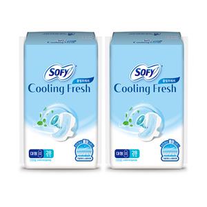 쏘피 쿨링프레쉬 대형 28매, 2개