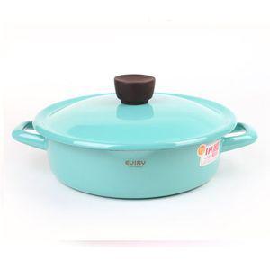 에지리 인덕션 겸용 법랑냄비 22전골 [민트그린]