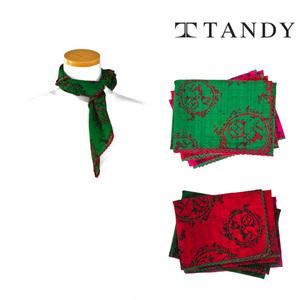 [탠디] TANDY H써클 레이스 손수건 스카프