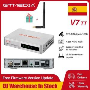 GTMEDIA V7 TT 지상파 수신기 USB WIFI 디코더 지원 H.265 HEVC 10bit가 포함된 풀 HD DVB-T/T2/DVB-C 신호