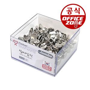 바이하츠 점보 실버 압핀(JSS) 1통 압정 압침 메모핀