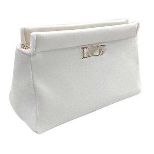 백화점화장품 브랜드 디 로고 스웨이드 파우치