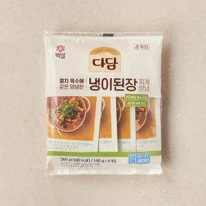 다담 냉이된장찌개양념 140g*4