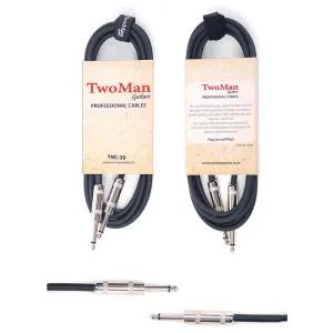기타 케이블 TWOMAN 악기케이블 잭선 3m/일렉/베이스/악기/앰프/케이블선/통기타/공연용/오디오/연결잭