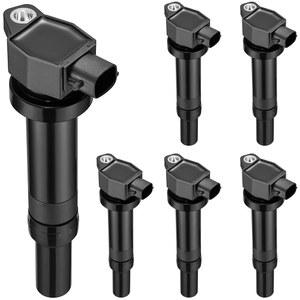 기아 론도 마젠티스 옵티마 현다이 산타페 2.7L V6 교체용 9091902246, UF430, C-528,610-58657,9008019025,5C1442,E1006,UF-506과 호환되는 UF558 점화 코일 팩 6종 세트