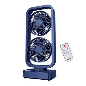[기타]B루베크007 리모컨 듀얼팬 양날개 선풍기 USB충전식 (WFHU6UC)