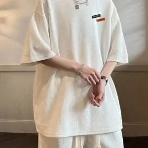 반팔티셔츠 반바지 트레이닝복 상하 세트 LD026 (WFHU98Y)