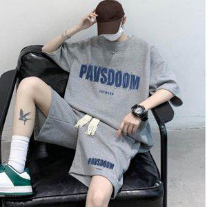 고품질 남자 여름 트레이닝 반바지 반팔 셋업 트레이닝복 세 반팔반바지세트 와플패턴상하세트 (WFHUCQ9)