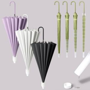 튼튼한 캡커버 장우산 빗물커버 16K 골조프레임 대량주문 올리브그린 크림 라벤더 블랙