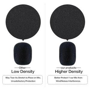 15pcs 마이크 교체 폼 앞 유리 헤드셋 커버 전화