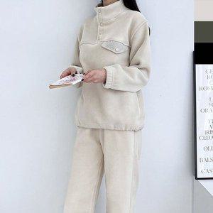 [기타]고품질 여자 빅사이즈 후리스 조거 트레이닝 세트 1P 셋업 여성기모트레이닝복 (WFHVXYE)