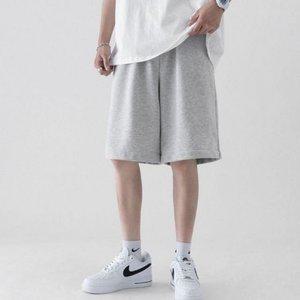 고품질 허리밴딩 베이직 반바지 5부 남성 올데이 캐주얼 그레 (WFHWGMN)