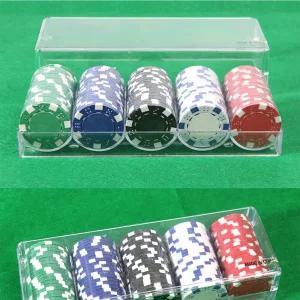 카지노칩 주사이칩 100P+아크릴케이스 포커칩 홀덤칩