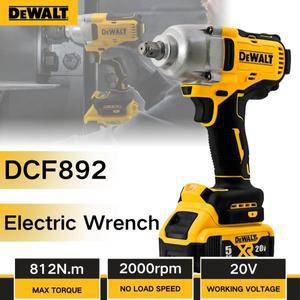 Dewalt DCF892 810N.m 전기 임팩트 렌치 고 토크 1/2 인치 20V 배터리 브러시리스 무선 렌치 스크루 드라이