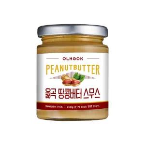 [롯데백화점]옳곡 국내산 무첨가 땅콩버터 200g (스무스, 크런치 택1)