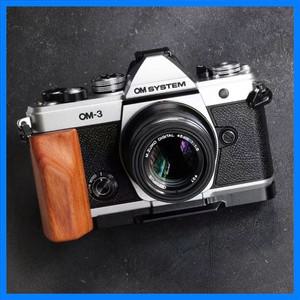 나무 손잡이 L 형 플레이트 브래킷 클램프 삼각대 올림푸스 OM-3 OM3 핸들 카메라 Arca-Swiss 액세서리 용