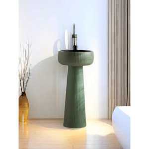 엔틱세면대 호텔 욕실 고급 탑볼 도기 스탠드 일체형