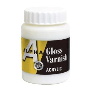 알파 아크릴보조제 그로스바니쉬 250ml 500ml/광택제/코팅제/바니쉬/유광/무광/유화/아크릴/그림/마감재/