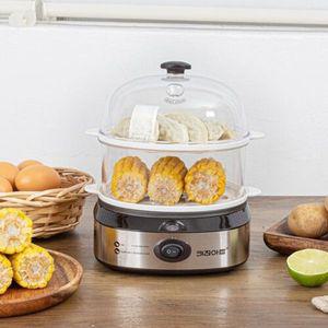 (생활가전) 키친아트 라팔 라운드 에그찜기 2단 계란찜기 멀티찜기+계란찜용기 KA-ESOY360