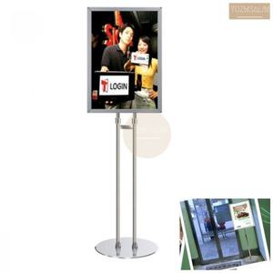 속지 교체 형 A2 철제 스탠드 마사지 포스터 간판 철제 개폐식 게시판