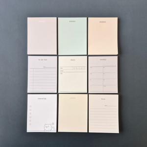 모뉴 메모홀딧 점착 메모지 노트 패드 뜯어쓰는 리필지 업무 사무 외근 미니 휴대 회의 병원 기록