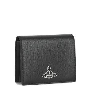 [비비안웨스트우드] ORB 로고 51150031W L001N N401 비비안 웨스트우드 사피아노 가죽 반지갑