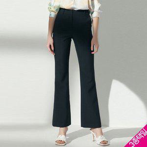 르오트 미니멀 뒷밴딩 세미 와이드팬츠